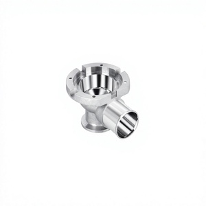 Customized Stainless Steel Right Angle Vacuum Flange Adapter ISO9001 2015 Certified Precision Machined Industrial Vacuum Parts - Product Image 3