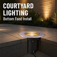 Luminaire LED encastré 6-9W avec couvercle en acier inoxydable pour extérieur, idéal pour terrasses, escaliers et sols de villas et parcs