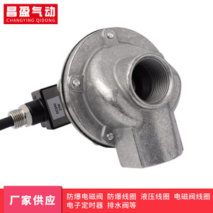 Vanne solénoïde anti-explosion de type sac à angle droit de 1 pouce Changying Qidong 24V à commande d'air par impulsion électromagnétique - Product Image 3