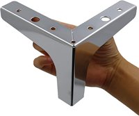 Pieds de meubles triangulaires Sondoly, pieds de canapé modernes en métal pour armoire, table, buffet, canapé