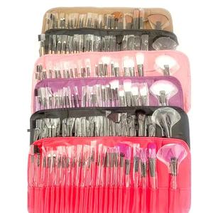 Lot de 24 pinceaux de maquillage à manche en plastique personnalisés à la mode avec marque privée pinceaux de maquillage cosmétiques - Product Image 3