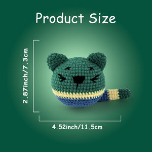 Kit de Crochet de Animales para Principiantes - Crea un Lindo Gato, Set Completo para Principiantes con Herramientas y Tutorial en Video, 2 Opciones de Color, Listo para Regalar - Product Image 3