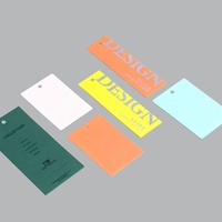 Étiquettes suspendues personnalisées en papier écologique de haute qualité avec logo en relief pour vêtements, articles vestimentaires et chaussures