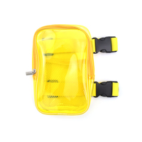Nouvelle mode 2025 : Sac de jambe transparent souple grande capacité, personnalisable avec logo, sac de cuisse pour carnaval, pochette latérale pour téléphone