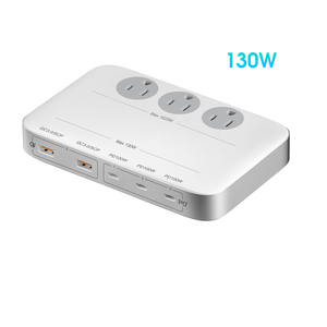 130W Desktop Us Usb Typ C Protection contre les surtensions à charge rapide <span class=keywords><strong>Prise</strong></span> intelligente pour Apple <span class=keywords><strong>Iphone</strong></span> <span class=keywords><strong>14</strong></span> 15 Adaptateur <span class=keywords><strong>Chargeur</strong></span> Multiprise - Product Image 5