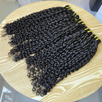 Grade 12A Pixie Curl Cheveux Humains Super Double Dessiné Vierge Cuticule Alignée Bundles de Cheveux Brésiliens Boucles Pixie Couleur Noire Naturelle