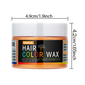 Échantillon gratuit de cire colorante pour cheveux temporaire lavable de marque privée <span class=keywords><strong>argile</strong></span> colorante temporaire <span class=keywords><strong>coiffante</strong></span> biologique pour hommes et femmes 12 couleurs - Product Image 2