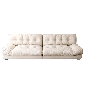 Sofá de cuero en la nube Sala de estar Minimalista italiano Apartamento grande y pequeño Sofá de diseño <span class=keywords><strong>Muebles</strong></span> - Product Image 1
