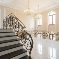 Design de Luxe pour Garde-corps d'Escalier Intérieur en Fer Forgé