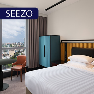 Ensemble de meubles de chambre à coucher de style Dubaï, hôtel <span class=keywords><strong>5</strong></span> étoiles, panneau en bois moderne, luxe, lit king-size, solution clé en main SEEZO 10 ans - Product Image 2