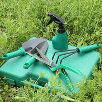 Juego de herramientas de jardinería de acero inoxidable, alta calidad, 10 piezas