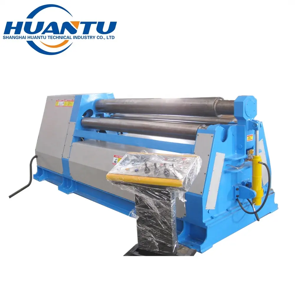 3 roller universal hydraulic pyramid roll bending machine metal sheet roller machine