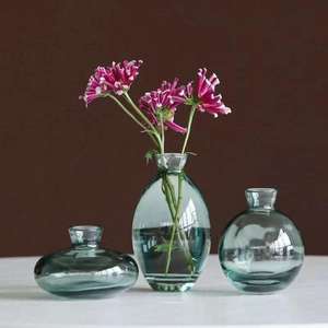 Mini Petit <span class=keywords><strong>Vase</strong></span> Nordique Chambre Balcon Arrangement Floral <span class=keywords><strong>Aquatique</strong></span> Modèle Décoration de Table Ensemble de Vases Bourgeon en Verre pour Décoration Intérieure - Product Image 2