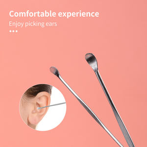 LMLTOP Atacado Adulto Cureta De Orelha Rosa Lidar Com Aço Inoxidável Seguro Sliver Lihgted Gracey Cureta B0763 - Product Image 4