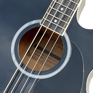 [Démo vidéo] AIERSI couleur noire guitare 4 cordes basse instrument de musique acoustique avec micro 4 bandes avec préampli accordeur intégré - Product Image 4