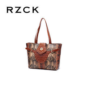 Bolso <span class=keywords><strong>de</strong></span> Mano <span class=keywords><strong>de</strong></span> Lujo Retro Europeo Americano para Mujer RZCK, Bolso <span class=keywords><strong>de</strong></span> Hombro Único Portátil con Patrón <span class=keywords><strong>de</strong></span> Serpiente Hecho <span class=keywords><strong>de</strong></span> Material PU - Product Image 3