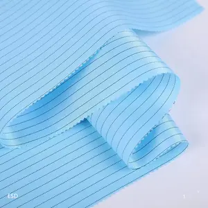 Fabrik Großhandel Modacril Baumwolle Nylon Anti static Esd Filter Warp Knitted Conduct ive Fabric