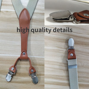 Bretelle Elastiche in Seta Platino Personalizzabili da 2,5 cm per Adulti, Vendita Calda in Europa e America, Lunghezza Regolabile, Resistenti, Multicolore - Product Image 2