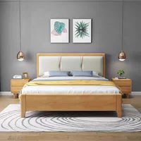 Lit de rangement moderne de luxe en bois massif, pliable, taille Queen et King, avec mobilier de chambre élégant