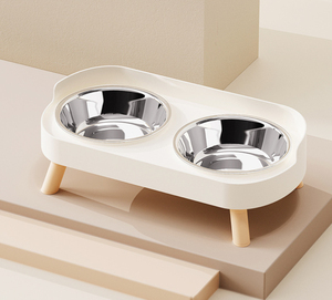 Anti-Tip Stainless Steel Double Pet Bowl for Cats <b>Dogs</b> Eco-Friendly Design Prevents Spillage Cervical Vertebrae Injury - Product Image 6