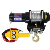 Cabrestante Eléctrico de Alta Calidad con Cuerda Sintética de Acero y Nylon, Universal 4x4, 9500, 12000, 13500, 17000, 20000, 22000 Libras
