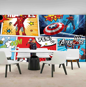 Decoración de Pared Interior Estilo Anime y Cómics, Papel Tapiz y Revestimiento de Pared Personalizado Impermeable para Dormitorio - Product Image 1