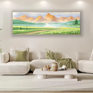 ศิลปะหินทรายภูเขาสีทองแบบพรีเมี่ยมแบบจีน<span class=keywords><strong>ฮ</strong></span><span class=keywords><strong>วง</strong></span><span class=keywords><strong>จุ้ย</strong></span>แขวนผนังแบบดั้งเดิม - Product Image 2