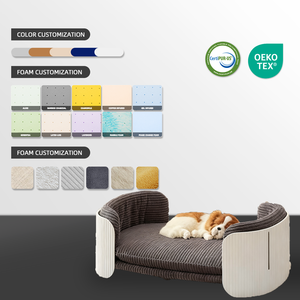 Lit pour chien chat en mousse à mémoire de forme lits pour chien en mousse à mémoire de forme lit pour chien et chat en mousse à mémoire de forme housse lavable amovible antidérapante - Product Image 2