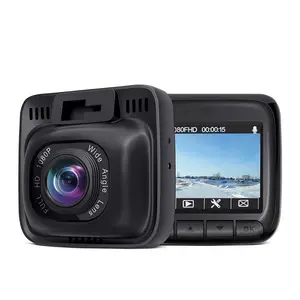 Kamera Mobil Mini Pendeteksi Gerakan Sony IMX323, Kamera Dasbor Mobil 1080P FHD Aukey DR01, Kamera Dasbor 1080P, Mobil Dvr Mini Warna Hitam