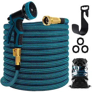 Gedeng Treo Tường Soaker Reel Hose Cho Vườn HDMI Để Nước 100ft Expandable Ma Thuật 100 Ft Bộ Vườn Hose