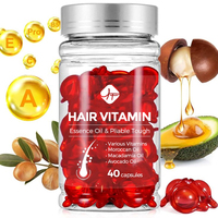 Capsules capillaires à la kératine sans rinçage organique OEM sérum capsule capillaire vitaminée à l'huile d'argan Marque privée Traitement lisse et réparateur sans rinçage