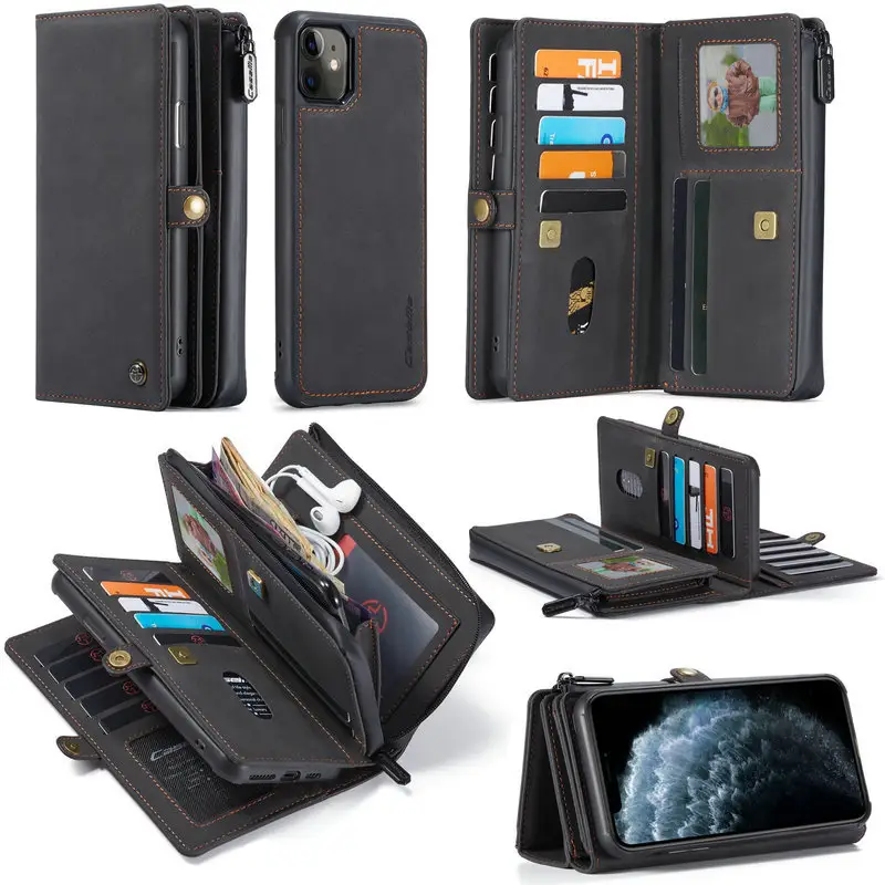 Mobile Phone & Accessories CaseMe Luxury Business Wallet Pouch Cover Flip Leather Card Case For iPhone 14 13 12 11 Pro Max