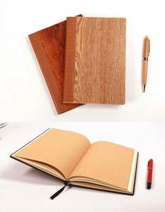 Agenda Ecológica Personalizada de Madera de Roble 2025, Diario Personalizado, Cuaderno de Cuero, Juego de Regalo Empresarial, Bolígrafo Duradero y Moderno - Product Image 4