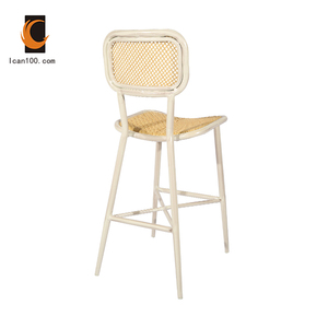 Diseño moderno nuevos productos al por mayor francés Silla <span class=keywords><strong>Ratan</strong></span> barra de Bar alta Silla taburete - Product Image 5