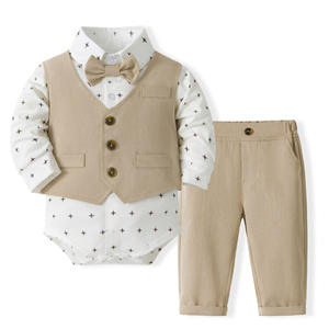Combinaison de Noël pour bébé de 0 à 24 ans, pantalon une pièce, <span class=keywords><strong>tenue</strong></span> de fête pour le premier anniversaire des garçons - Product Image 1
