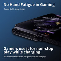 Cable USB C de 240W con Ángulo de 90 Grados y Soporte Plegable para Teléfono, Carga Rápida PD de 5A, Trenzado de Nailon para Juegos Móviles