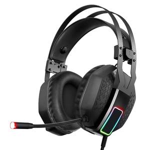 Casque <span class=keywords><strong>de</strong></span> jeu filaire RGB OEM avec haut-parleurs <span class=keywords><strong>de</strong></span> 50 mm, casque supra-auriculaire avec micro USB pour PC <span class=keywords><strong>PS4</strong></span> PS5 - Product Image 1