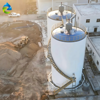 Station d'épuration des eaux usées à haut débit de 10-100 m³/h, 380V/220V, avec tour anaérobie UASB, réacteur à circulation interne (IC) et contrôle PLC