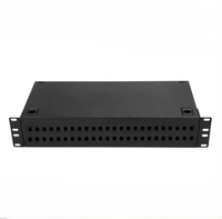 Boîtier de terminaison de câble optique 19 pouces 2U 48 ports SC monomode multimode pour rack, panneau de brassage optique SC UPC/APC/OM1/OM2/OM3/OM4