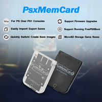 Carte mémoire BitFunx PSxMemCard pour stocker les sauvegardes pour les jeux PS1 et PS2 Consoles de jeux rétro