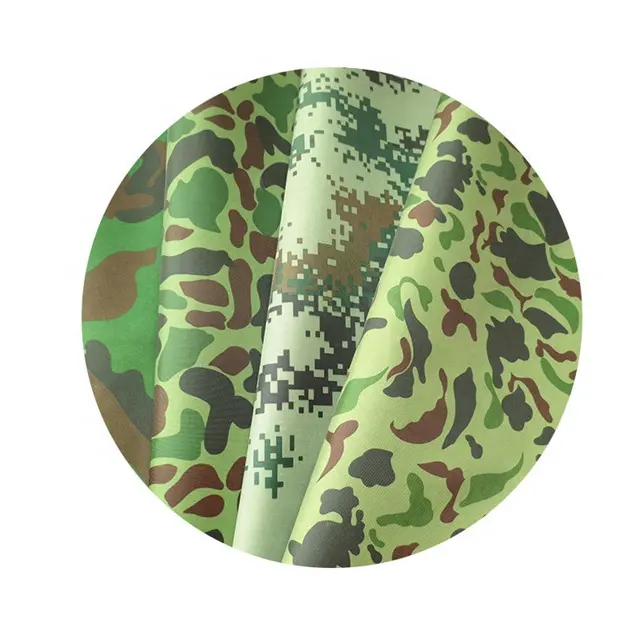 100% poliestere Camouflage Stampato 210D Impermeabile In Tessuto Oxford