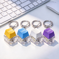Keycaps Keyboard Akrilik Cetak UV Kustom, Gantungan Kunci Tombol Fidget DIY, Desain Anime Lucu, Logo Kustom Kosong, Hadiah Promosi