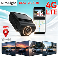 Cámara para Auto 4G 2K Frontal 1080P Trasera GPS Beidou Doble Modo Control Remoto WiFi APP Grabadora de Conducción Monitor de Auto DVR