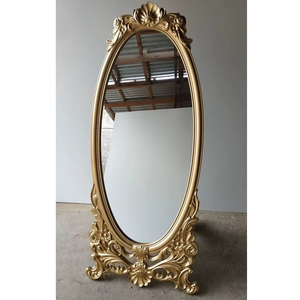 Hand Carved Wooden <b>Mirror</b> Frame Decorative Wall <b>Hanging</b> <b>Mirror</b> Frame with Antique Finish for Home Decor - Product Image 3