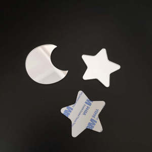 Acrylic Self Adhesive Star & Moon Mirror <b>Stickers</b> for <b>Wall</b> <b>Decor</b> - Product Image 1