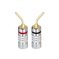 Prise D1792 en cuivre plaqué or, fiche banane 2MM pour amplificateur audio, câble de haut-parleur, tête sans soudure