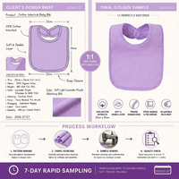 Bavoirs pour bébé de haute qualité, réglables, à double couche, imprimés sur mesure, en coton biologique absorbant, avec fermeture à bouton