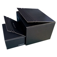 Emballage alimentaire et pour chaussures en matériaux recyclés, boîte à fermeture éclair avec bande de déchirement pour chaussettes et expédition en carton