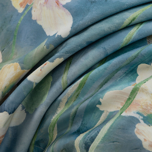 Hoa Sơn Thiết Kế Kỹ Thuật Số Tùy Chỉnh In Bộ Đồ Giường Duvet Cover Set Bông 4Pcs <span class=keywords><strong>Quilt</strong></span> Bao Gồm Bộ - Product Image 3