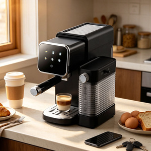 Machine à expresso domestique 15 bars avec buse vapeur flexible, thermobloc et commande tactile pour la vente en gros européenne et américaine - Product Image 1